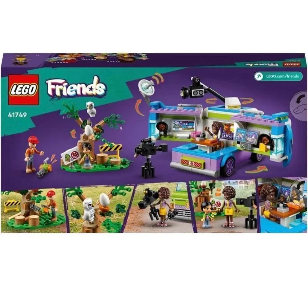 Lego 41749 Friends Message Car, Animal Rescue Toy Set, Film and Report News with